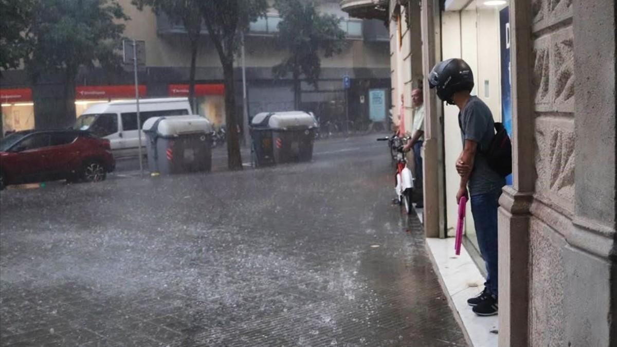 Lluvia en Barcelona