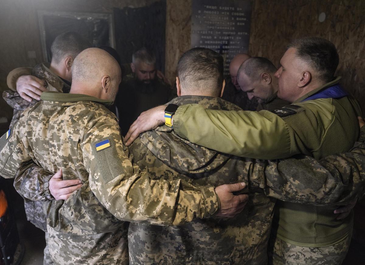 Militares ucranianos de la 93ª Brigada Mecanizada Separada Kholodnyi Yar.