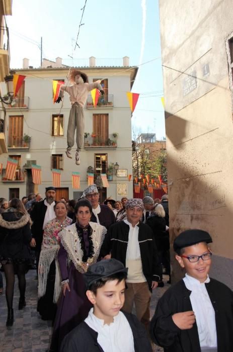 Fiesta fallera decimonónica para celebrar el aniversario del Patrimonio