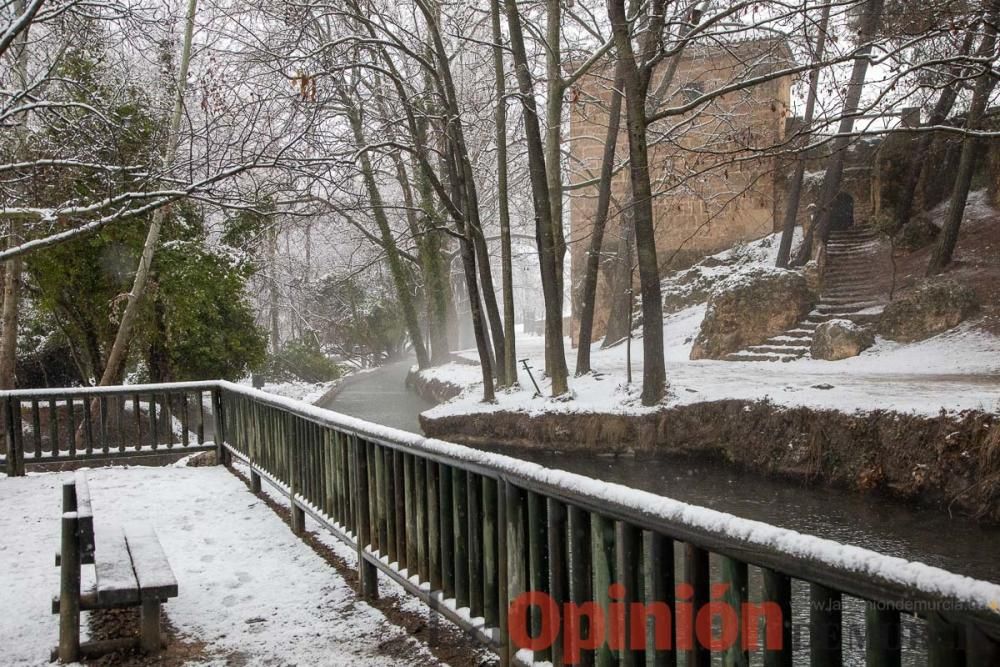 Nieve en las Fuentes del Marqués de Caravaca