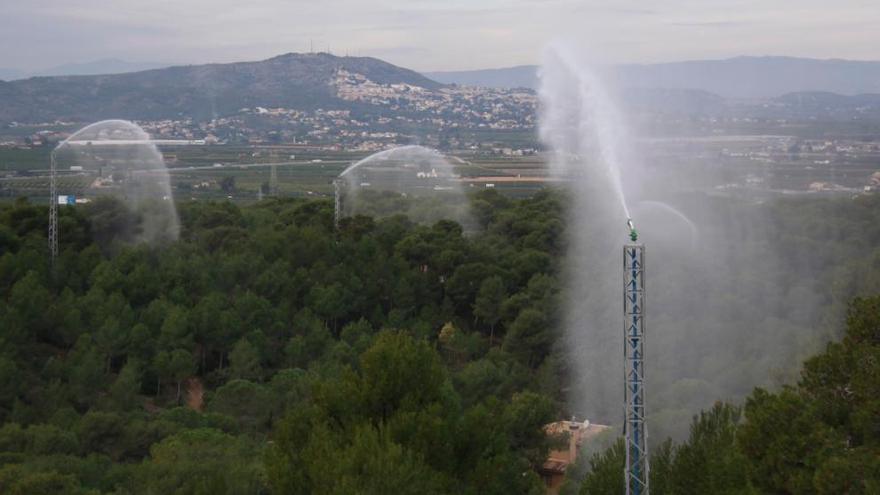 Sistema de cámaras y cañones del Vedat de Torrent.