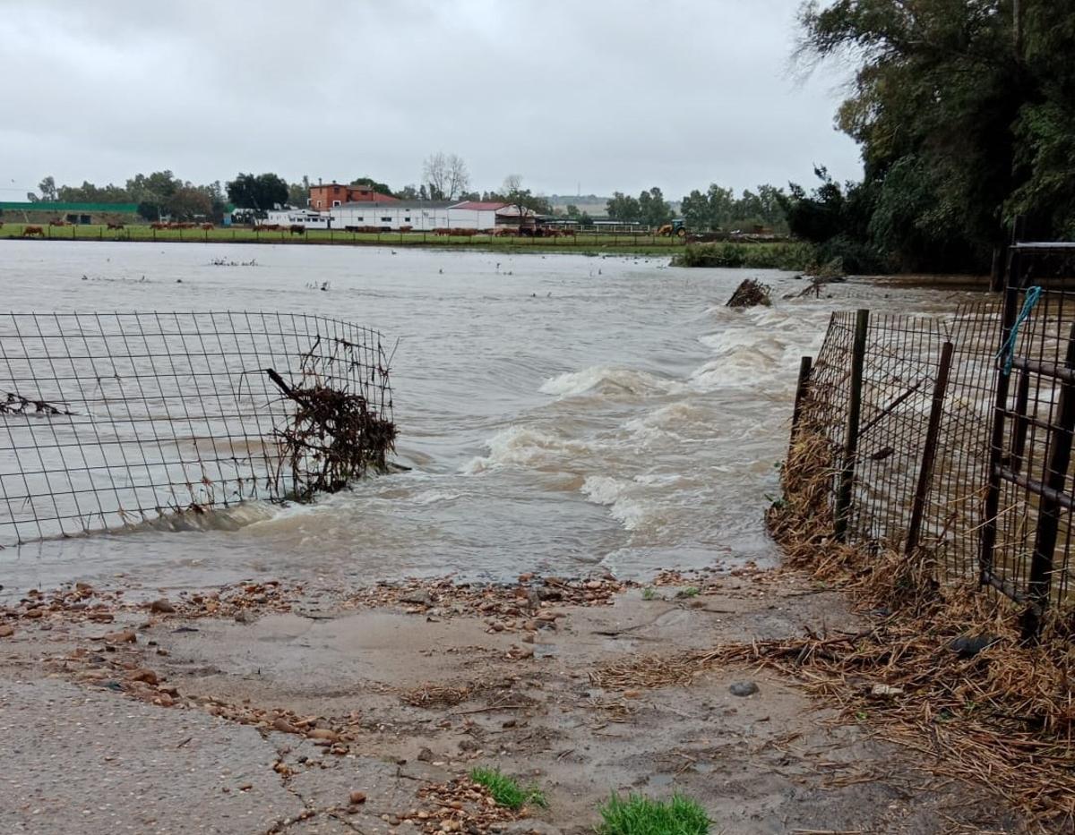 La entrada a la finca de Juan.