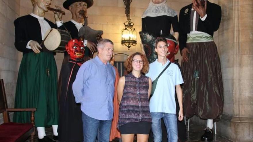 Moyà, Frade y Oliver en la presentación del encuentro.