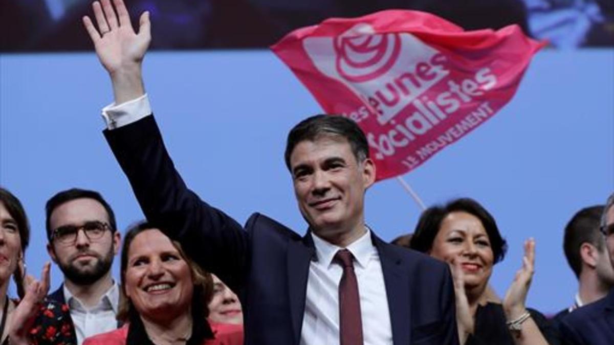 Olivier Faure, ayer, en el congreso de los socialistas franceses.