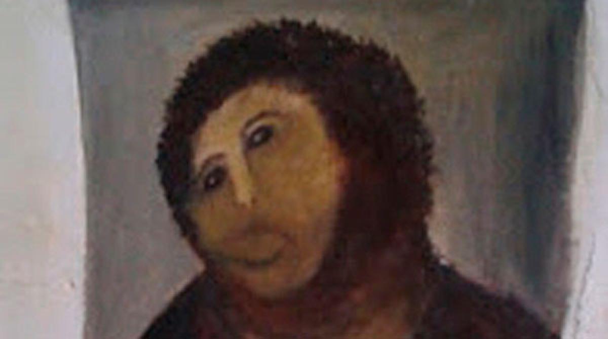 Muntatge sobre un tràiler fictici de la pel·lícula de la restauració de l’ecce homo.