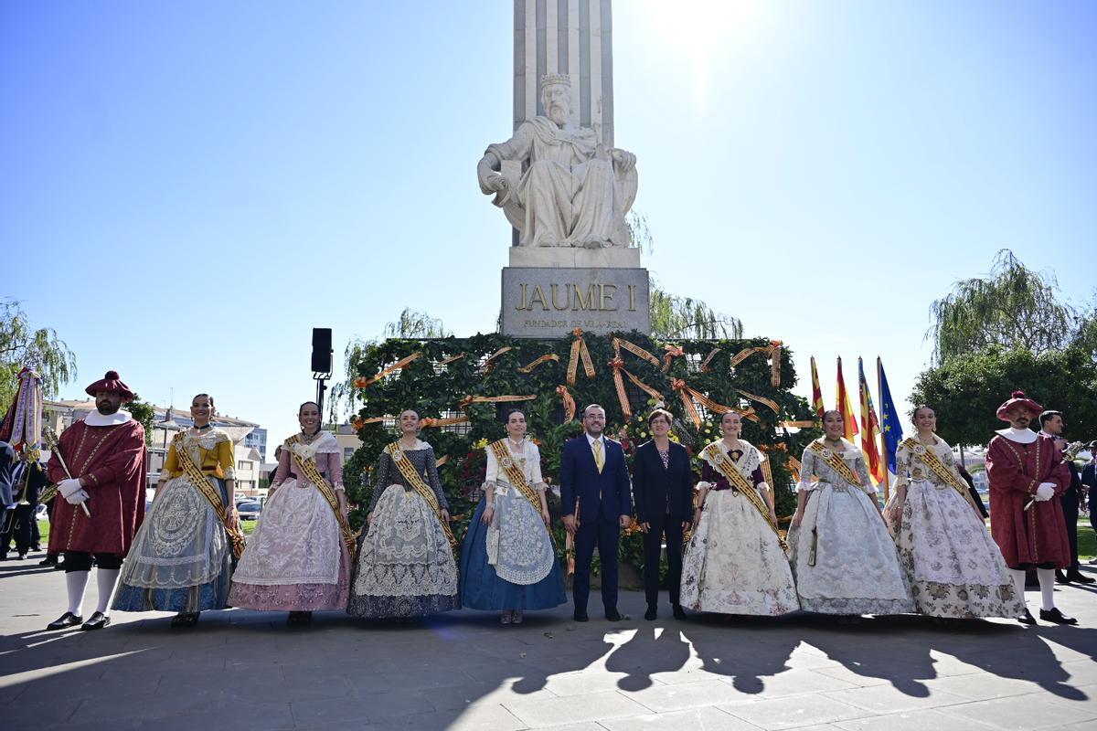 Galeria de fotos de l'homenatge a Jaume I en les festes fundacionals de Vila-real