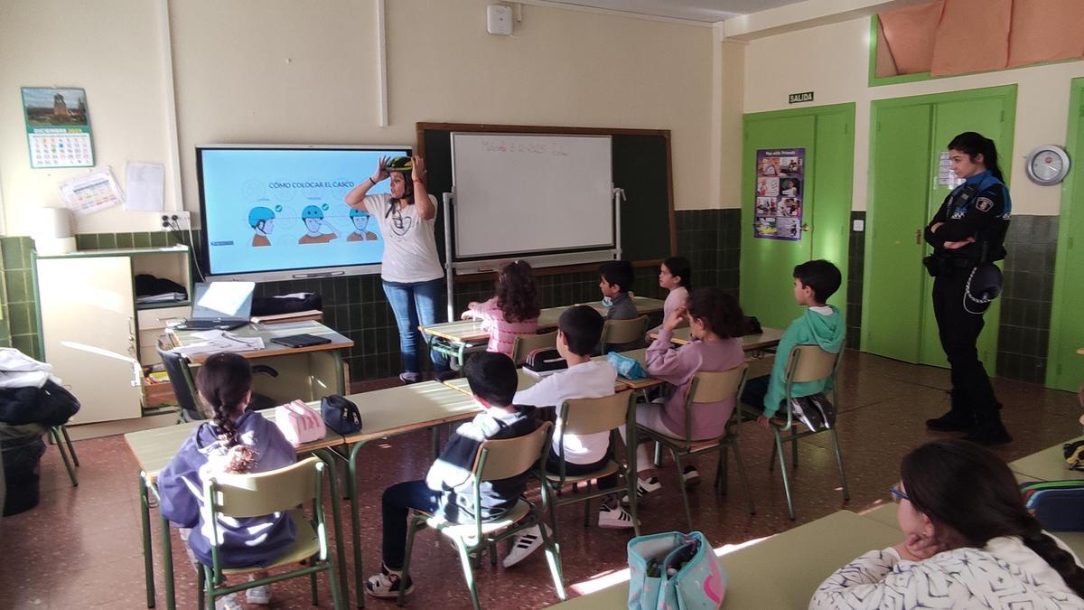 Actividad de Seguridad Vial en el CEIP Las Eras de Benavente.