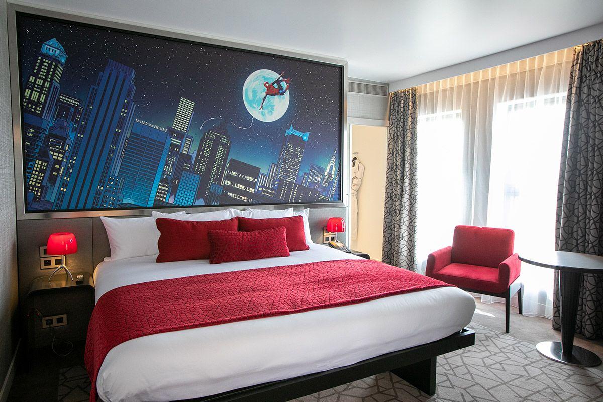 Habitación del Hotel New York The Art of Marvel en Disneyland París