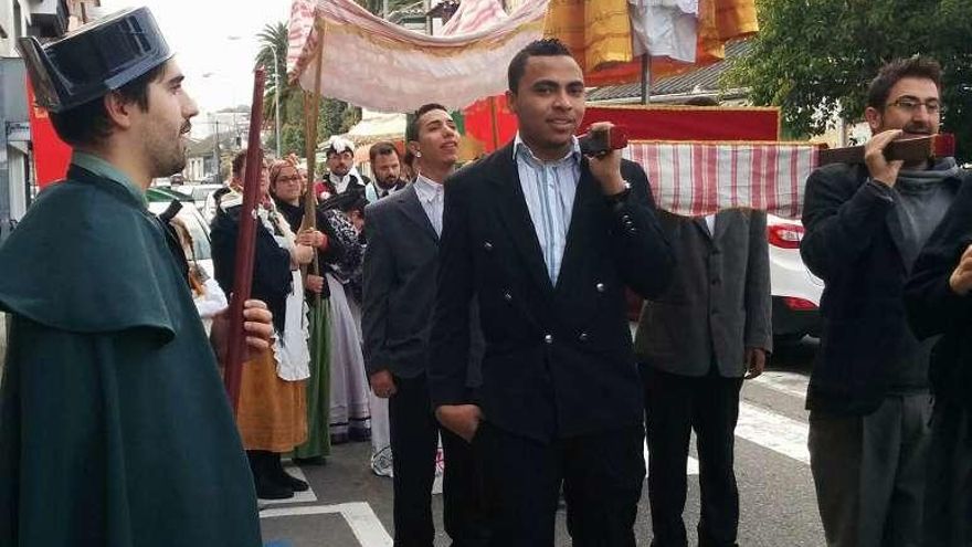 La procesión del mercado tradicional del año pasado. // Muñiz