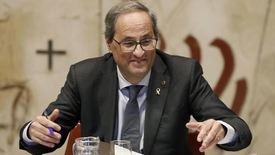 Quim Torra, al Palau de la Generalitat