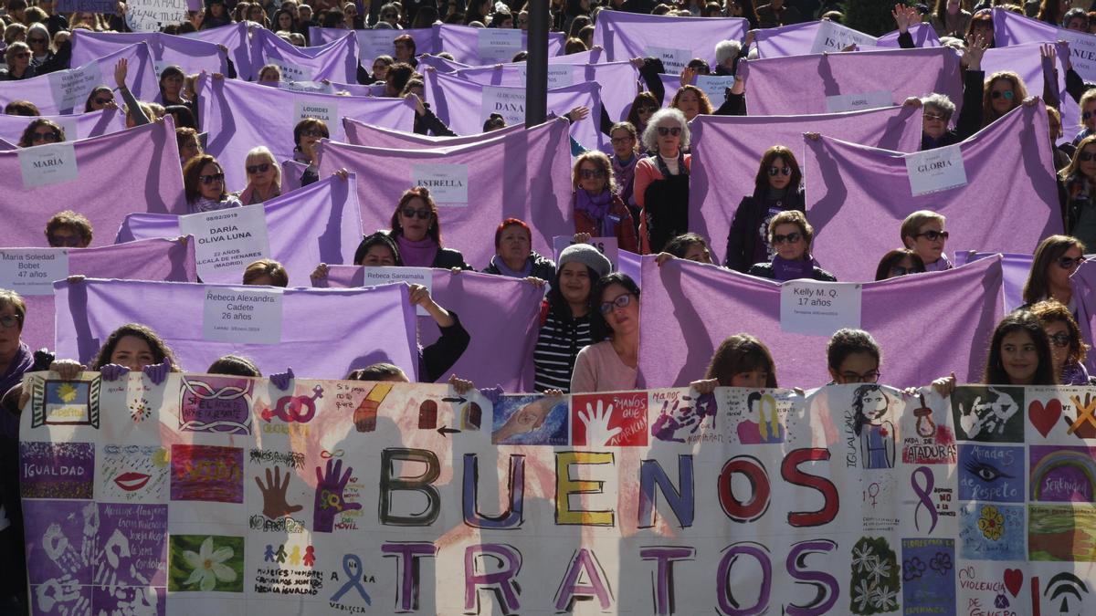 Manifestación contra la violencia machista en Córdoba.