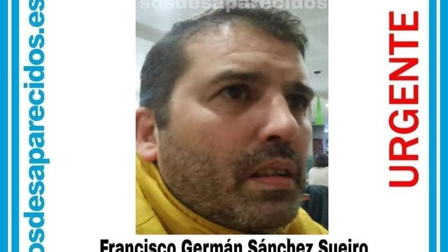 Cartel del aviso de la desaparición de Francisco Germán Sánchez Sueiro.