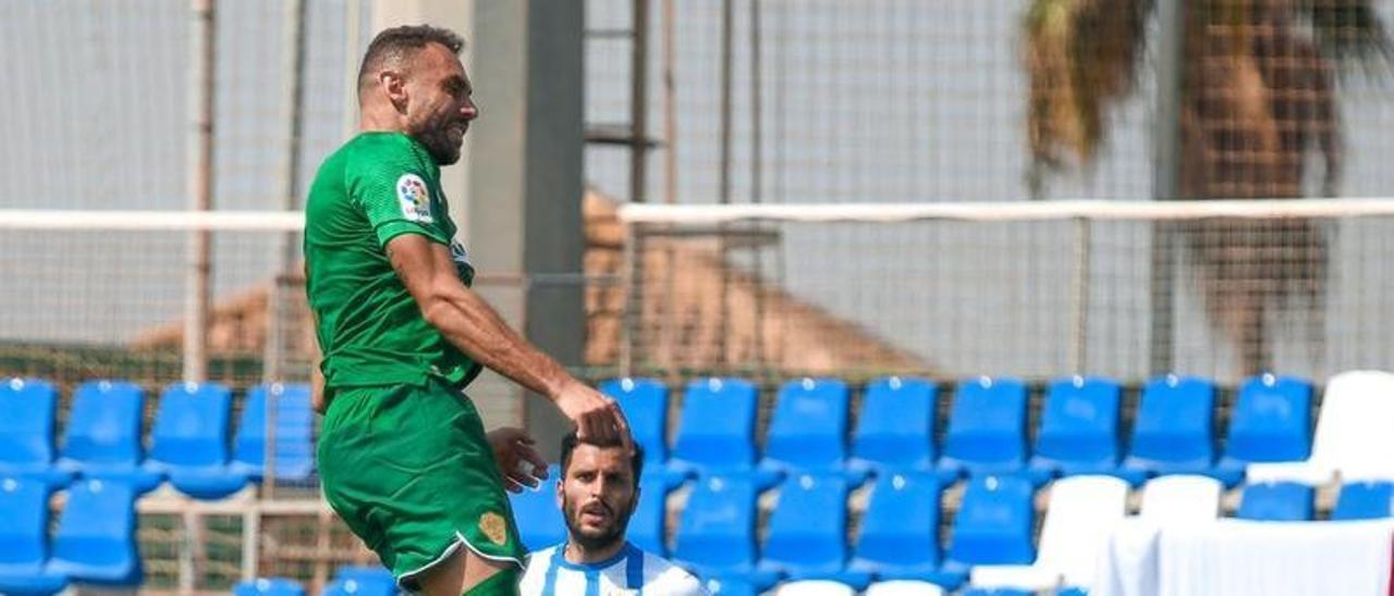 Gonzalo Verdú en el último partido que disputó esta pretemporada con el Elche