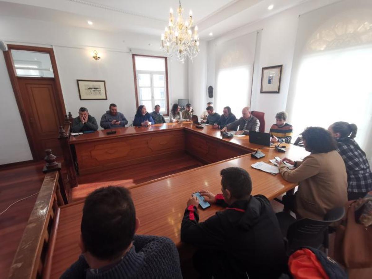 Un momento de la celebración del primer pleno extraordinario de ayer.   | // SANTOS ÁLVAREZ