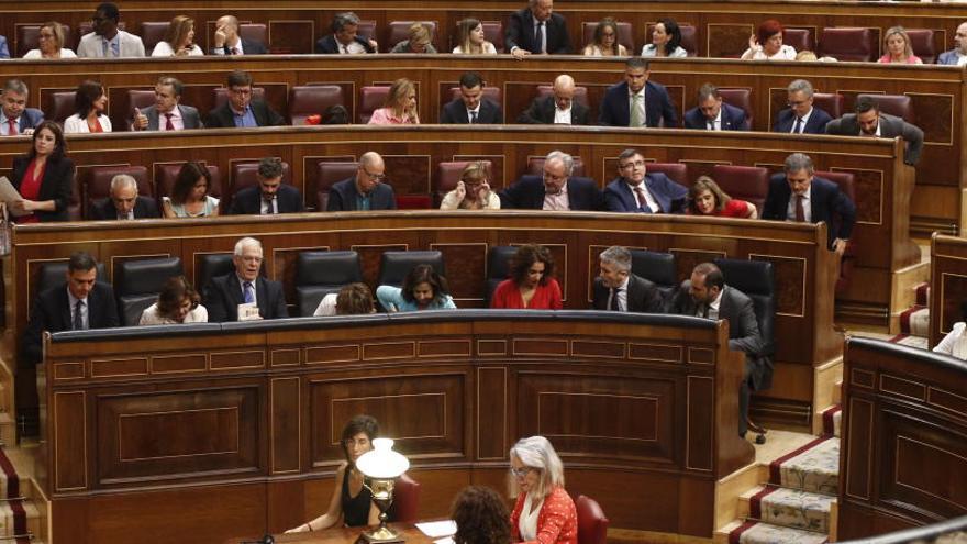 El Congreso, durante la sesión de investidura.