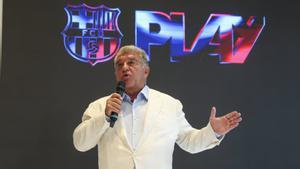Laporta estrena Barça Play, el nou univers audiovisual