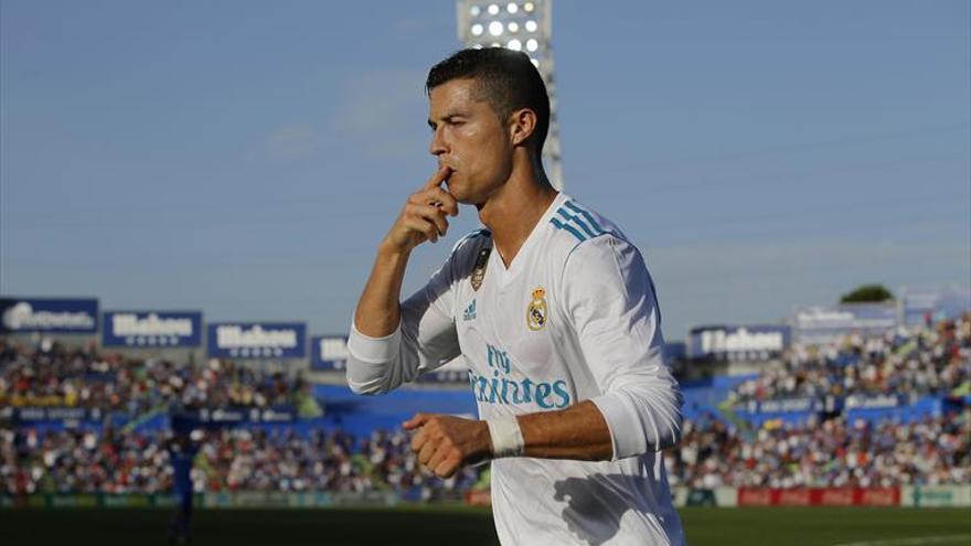 Cristiano Ronaldo saca al Real Madrid de un apuro en Getafe