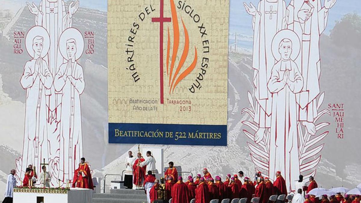 Ceremonia de beatificación de los 522 mártires en Tarragona