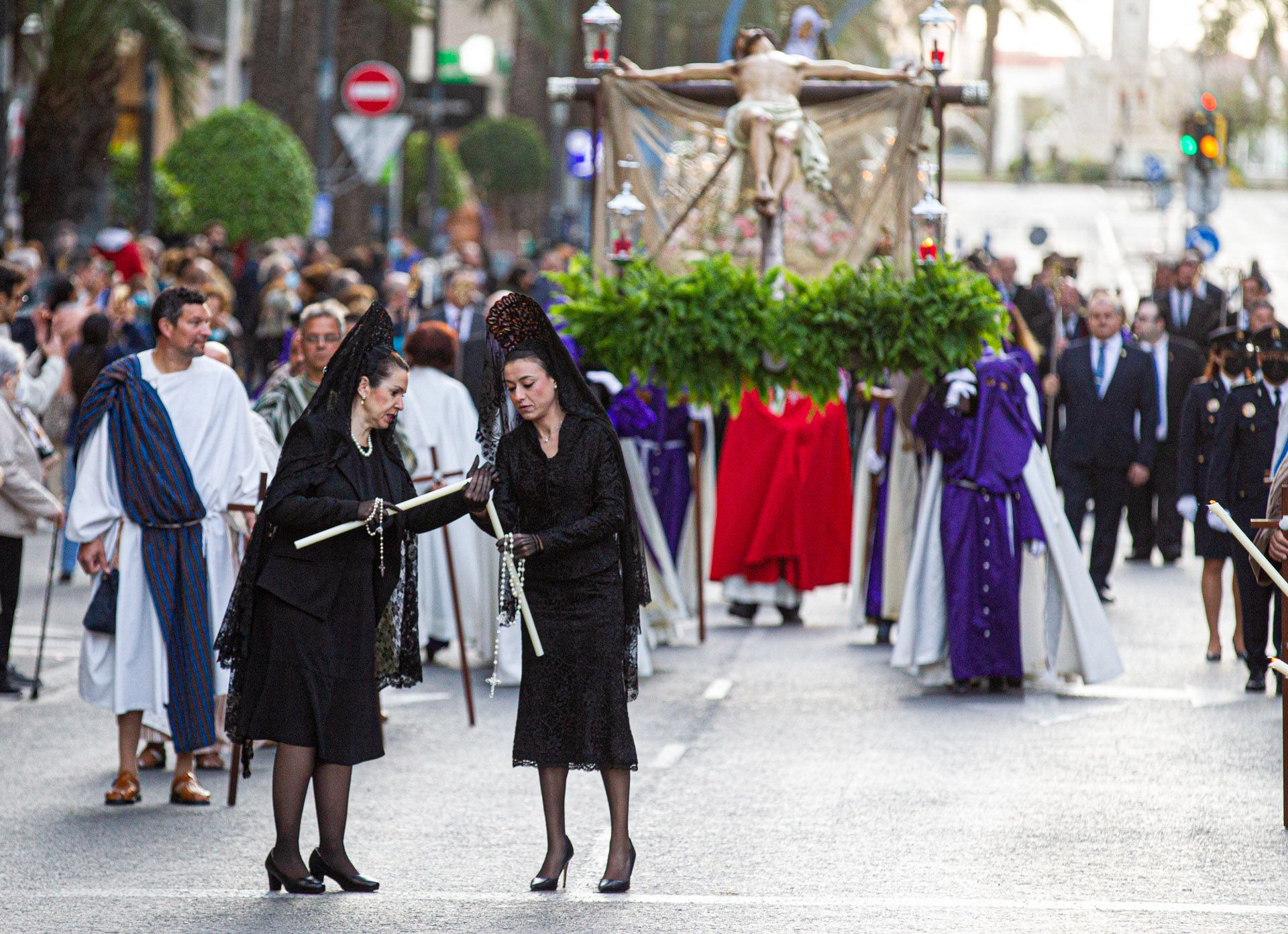 Cuatro Hermandades procesionan la tarde del Domingo de Ramos en Alicante