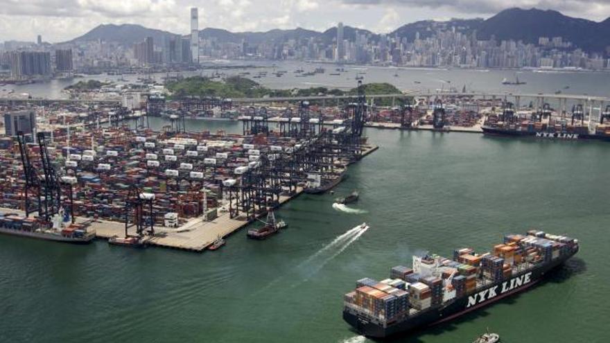 El puerto de Hong Kong, uno de los mayores puntos de salida de mercancías chinas.