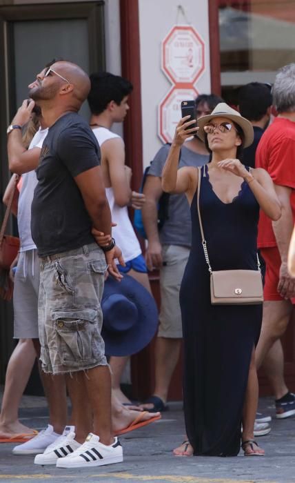 Eva Longoria besichtigt Palma de Mallorca