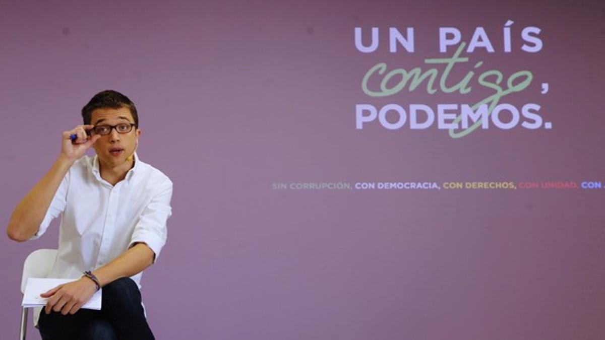 Presentación del slogan de la campaña de Podemos