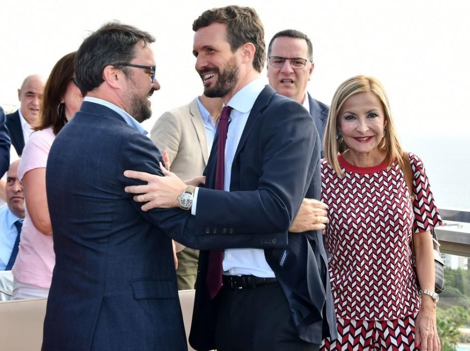 Encuentro de Pablo Casado (PP) con hoteleros en el sur de Gran Canaria