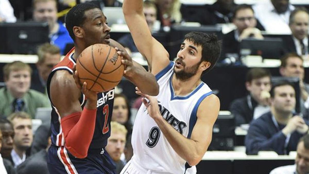 Ricky Rubio dirigió a los Timberwolves en la victoria contra los Wizards