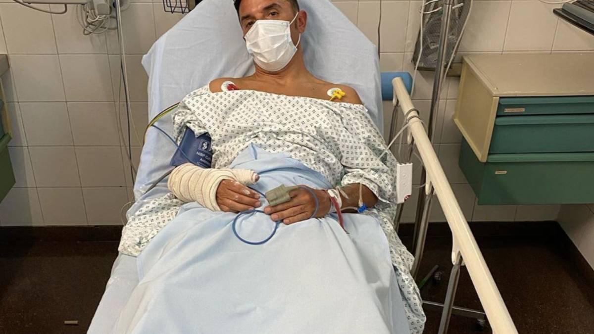 Purito, en el hospital tras caerse en un descenso en bici de montaña