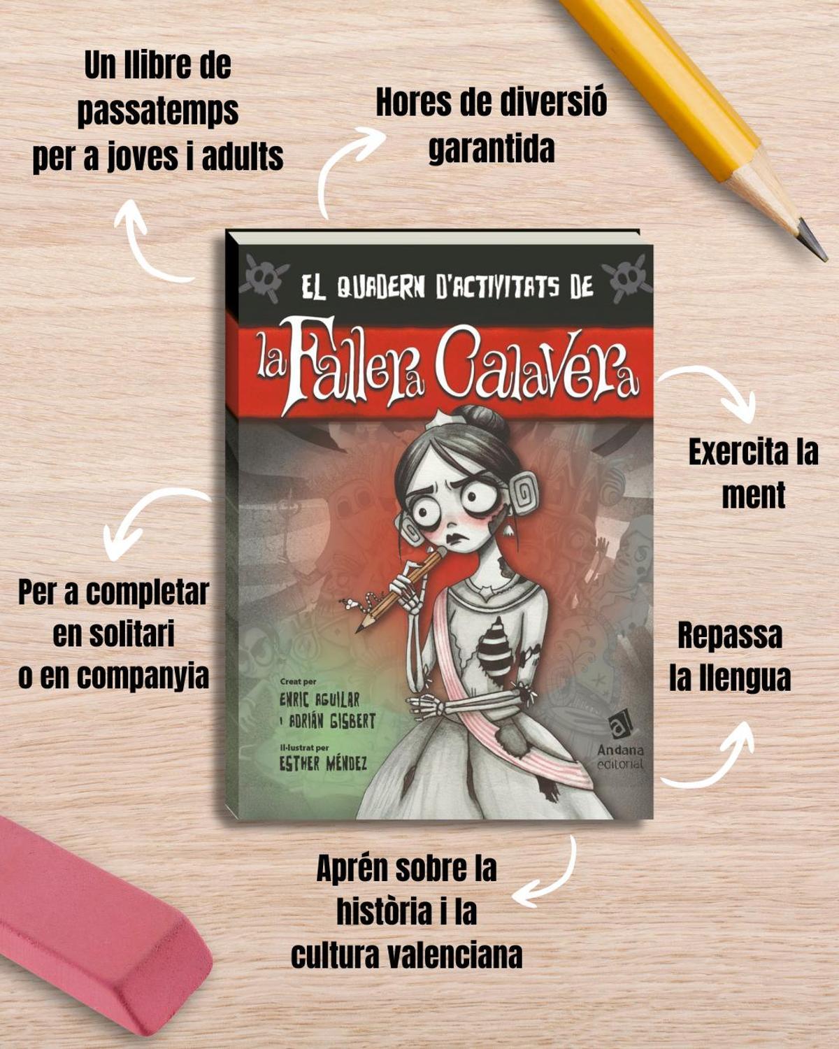El nuevo libro de pasatiempos de La Fallera Calavera.