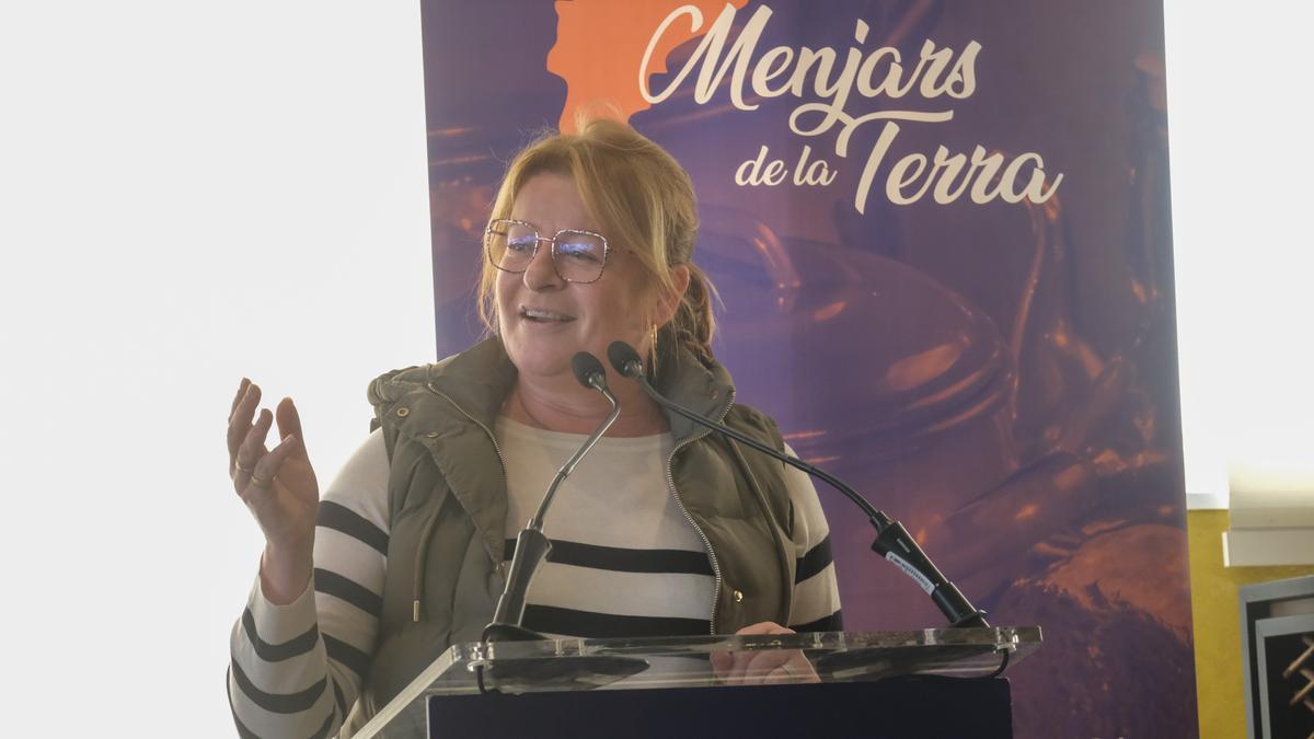 La vicepresidenta de la Diputación Provincial Ana Serna, en un momento de su intervención.
