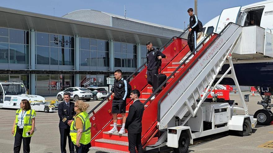 El Celta regresa a Vigo tras el partido de Friburgo