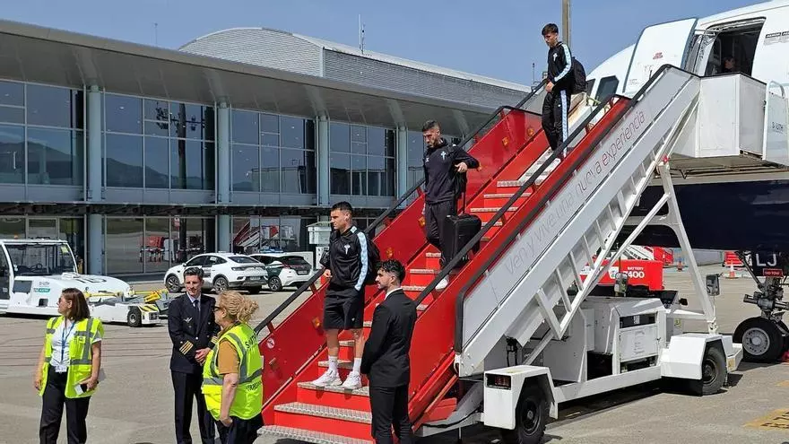 El Celta regresa a Vigo tras el partido de Friburgo