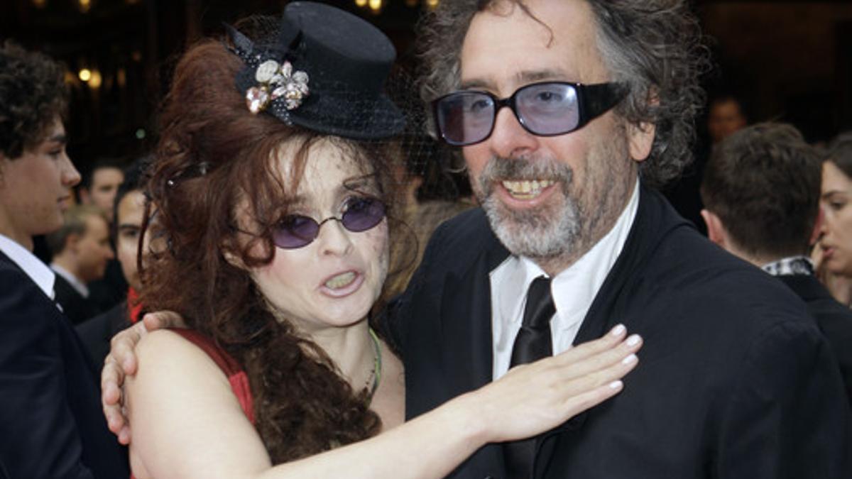 Helena Bonham Carter y su marido, Tim Burton.