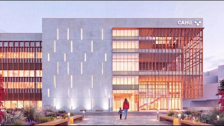 VÍDEO: Así será la iluminación dinámica de la fachada del hospital de Cabueñes