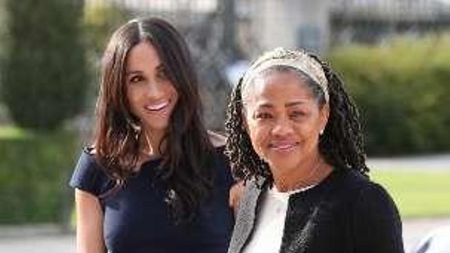 Meghan Markle y su madre.