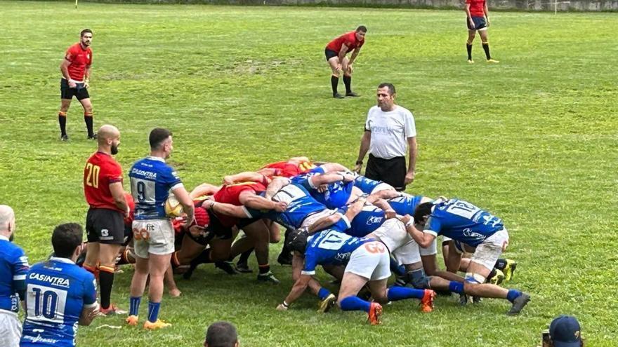 La selección de rugby del Ejército prepara el Mundial en Oviedo