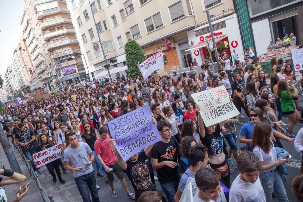 Los estudiantes van a la huelga