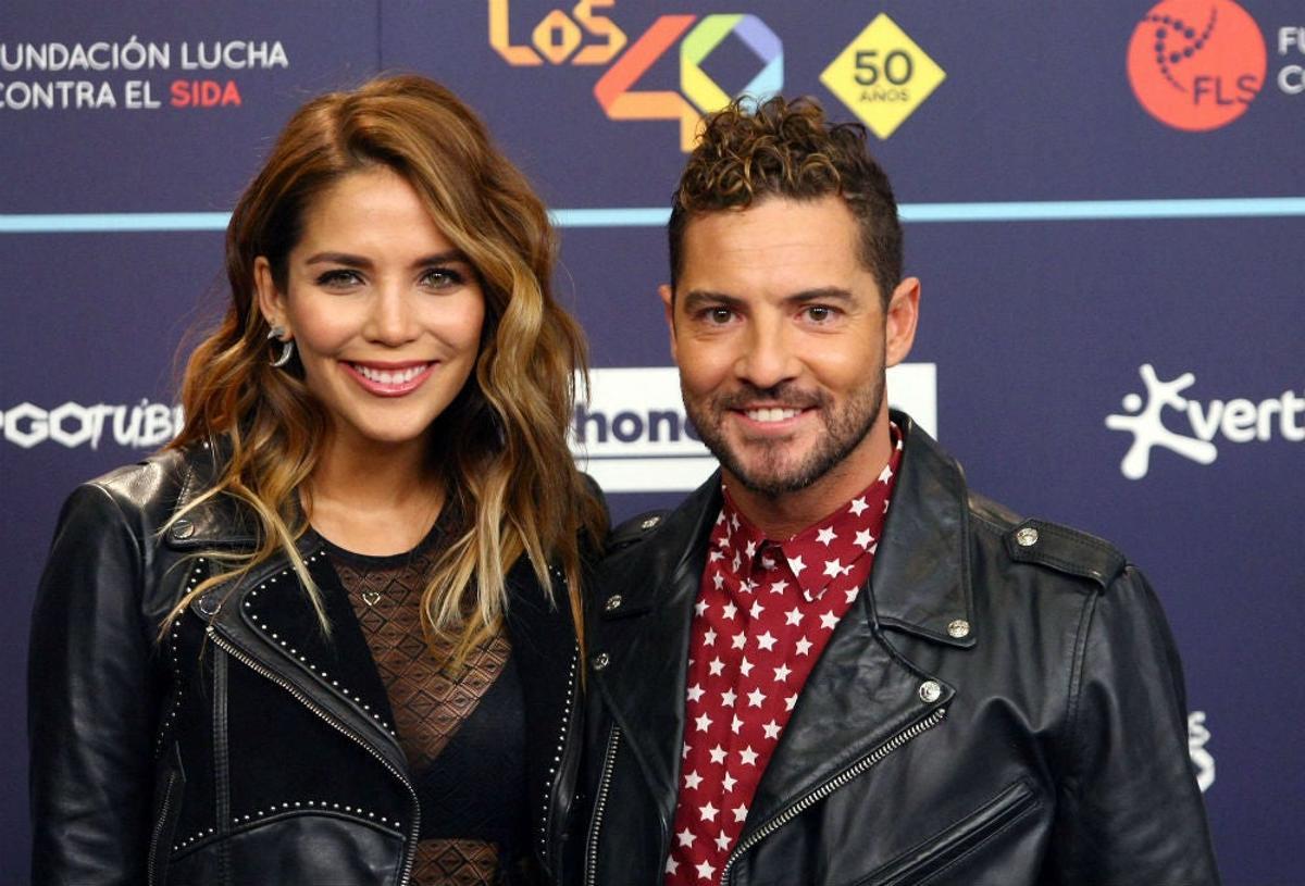 David Bisbal Y Rosanna Zenetti en LOS40 music Awards