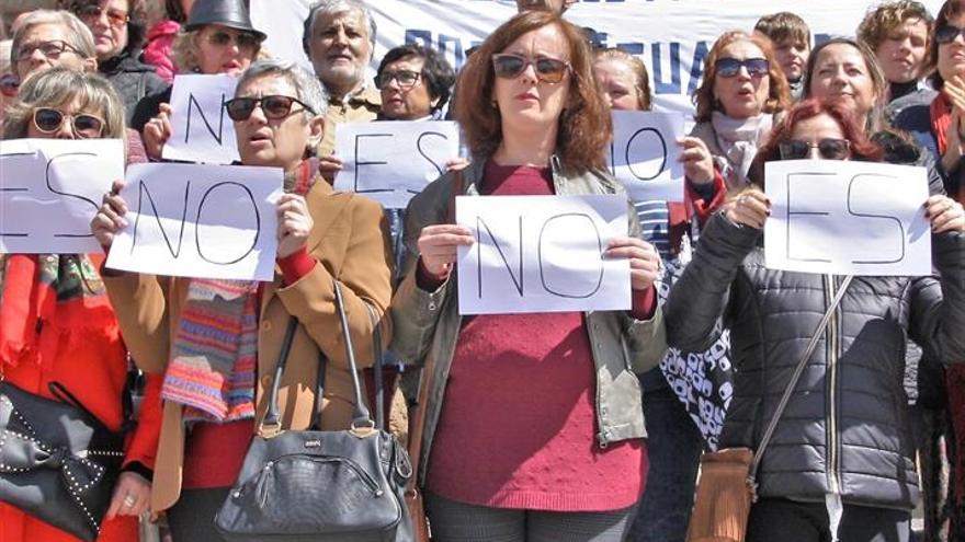 Protesta en Monesterio