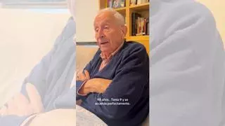 Ramón, un anciano gallego de 98 años, recita de memoria el '11' del Celta de 1936