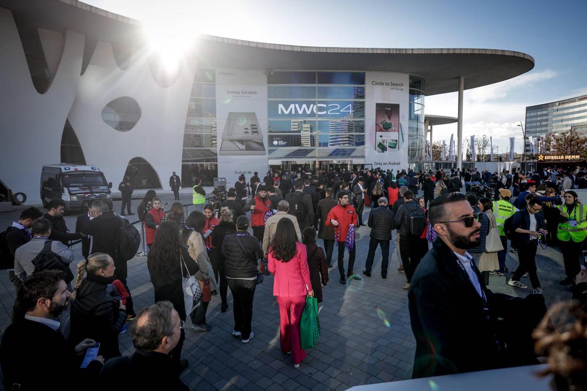 Inauguración del Mobile World Congress en la Fira de Barcelona