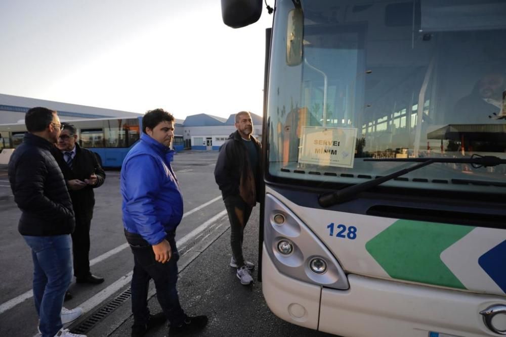 Arranca la primera tanda de paros parciales en la EMT