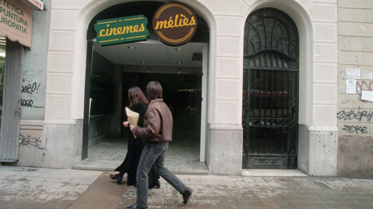 El cine Méliès de Barcelona antes del incendio.