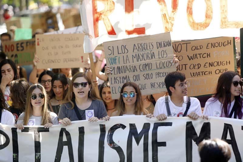 Huelga estudiantil masiva en València ante la emergencia climática