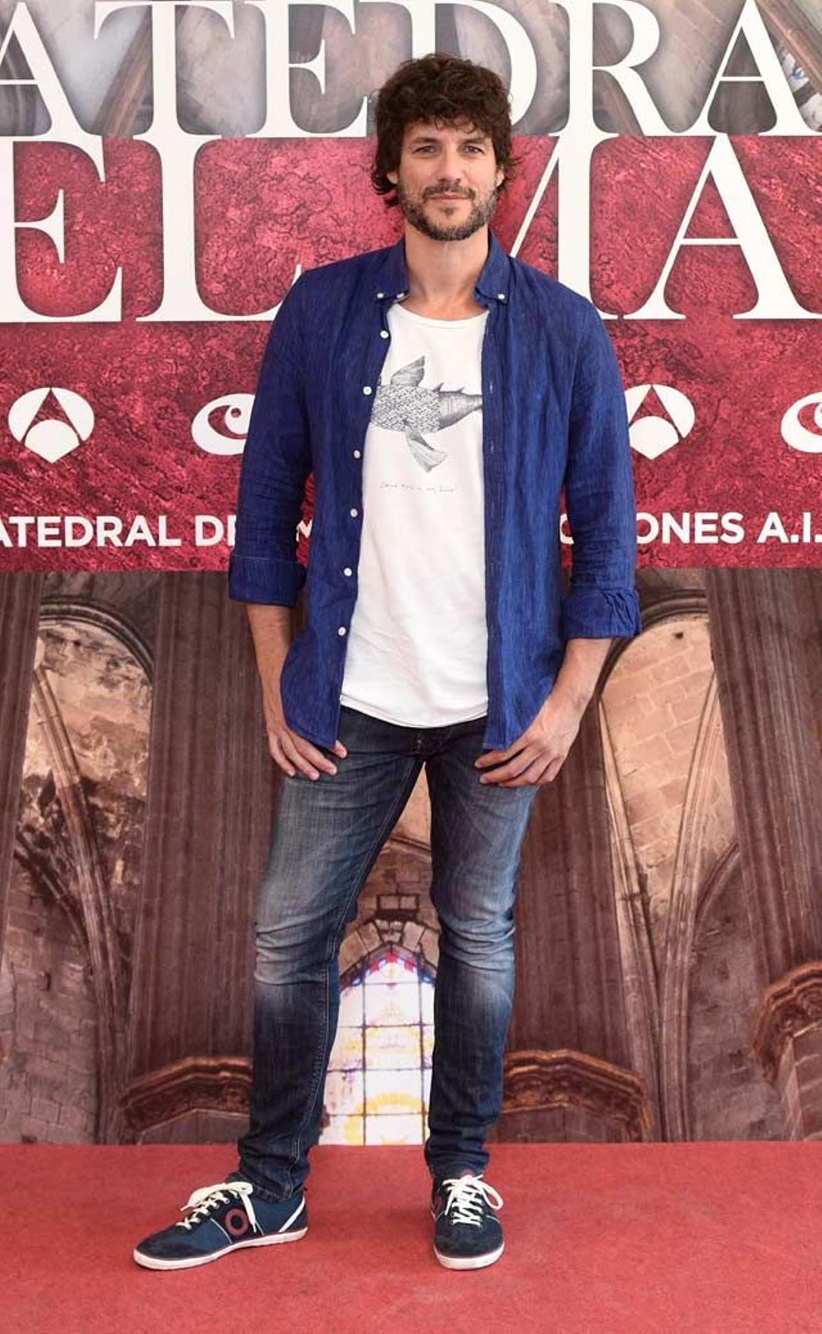 Daniel Grao en la presentación del rodaje de la serie 'La catedral del mar'.