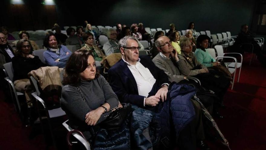 Público, en la proyección de ayer; en primer término, Ramón García Cañal.