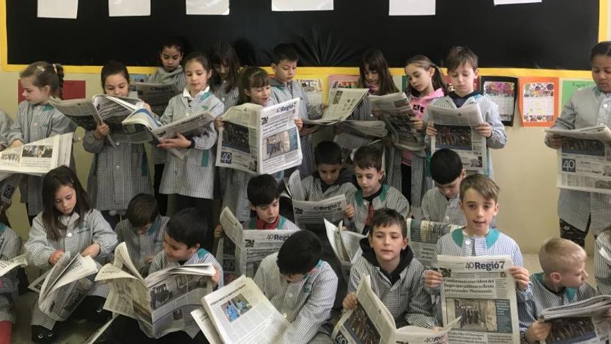 Els alumnes de 3A de l&#039;escola Paidos.