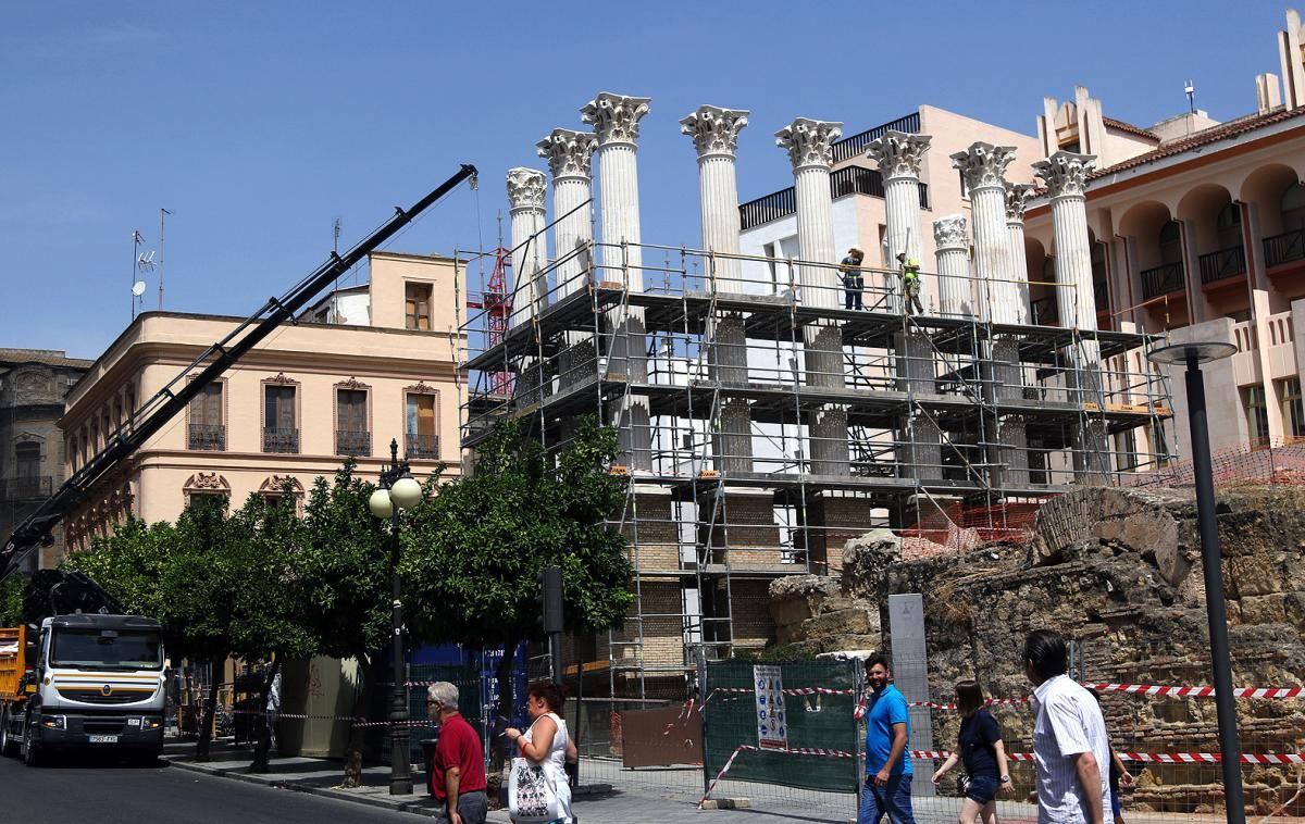 Fotogalería / Las obras del Templo Romano, al 85%