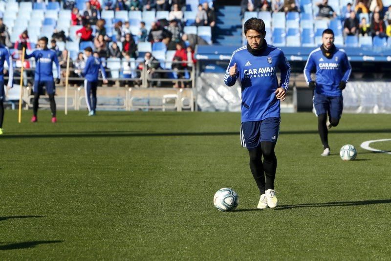 Partido de entrenamiento del Real Zaragoza en La Romareda